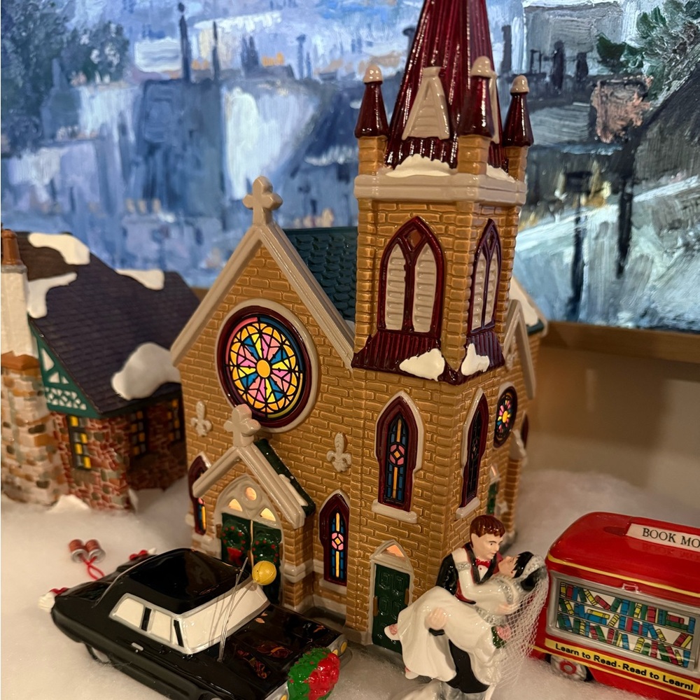 Department 56 church snow village